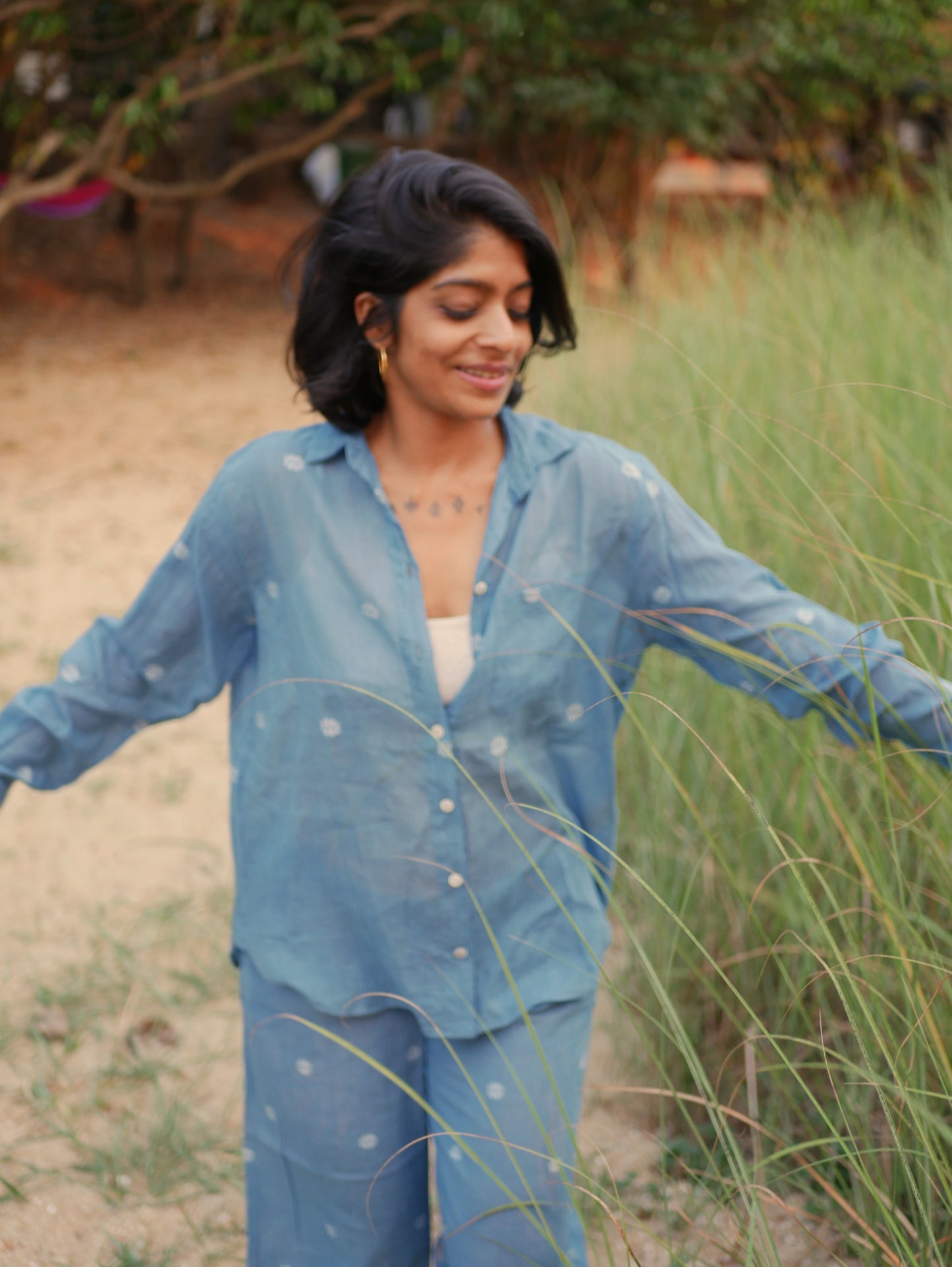 Classic Pyjama Set - Indigo Handloom