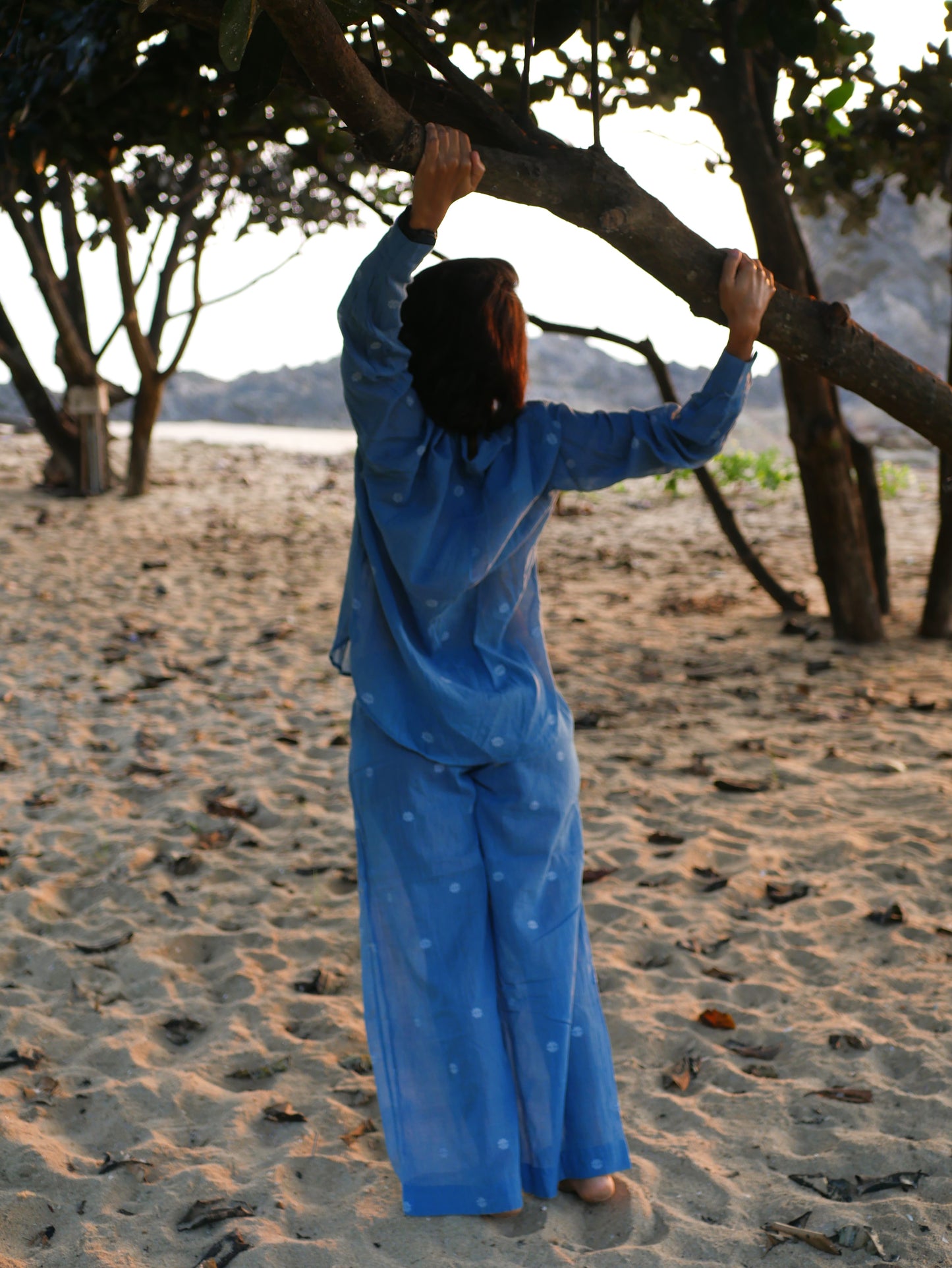 Classic Pyjama Set - Indigo Handloom
