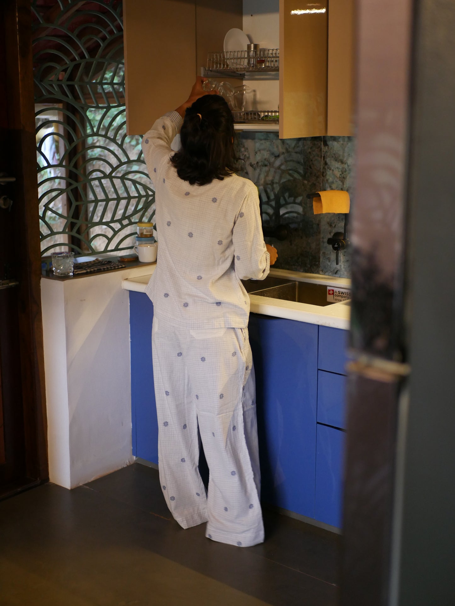 Easygoing Pyjama Set - Double-Layer Handloom
