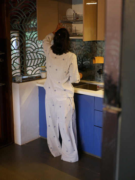 Easygoing Pyjama Set - Double-Layer Handloom