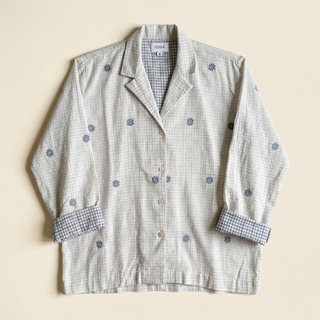 Easygoing Pyjama Set - Double-Layer Handloom